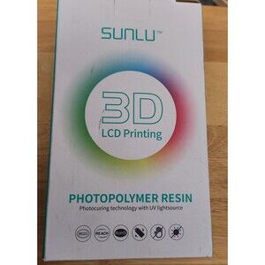 sunlu 3d Lcd printing Photopolymer resin Plant Based WHITE 1000G